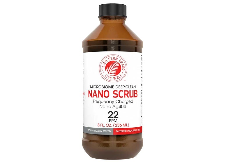 Nano Scrub by Silver Fern Brand 1 Bottle 48 Servings Frequency Activated Nano Ag4O4 Liquid